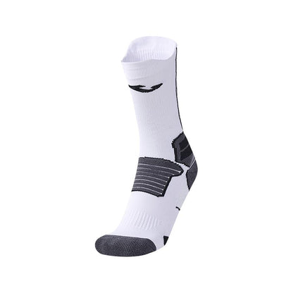 Anti-slip mid-calf football socks [white] 