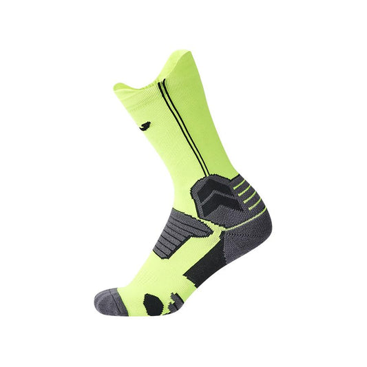 Anti-slip mid-calf football socks [fluorescent green] 