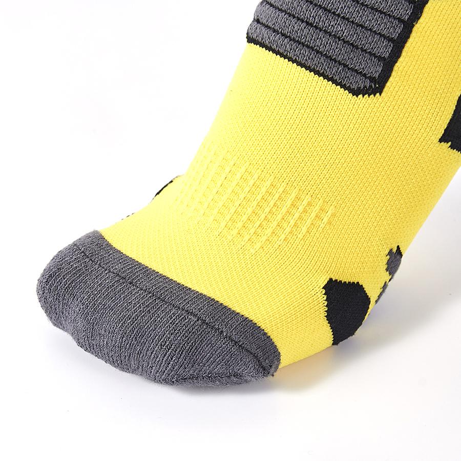 Anti-slip mid-calf football socks [yellow]