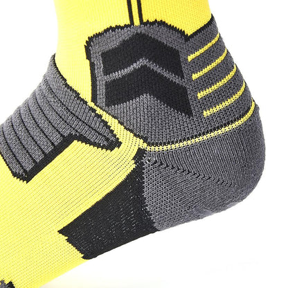 Anti-slip mid-calf football socks [yellow]