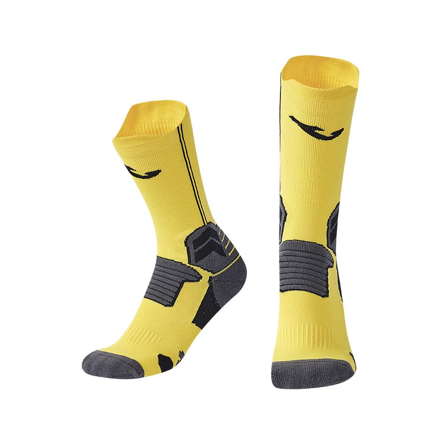 Anti-slip mid-calf football socks [yellow]