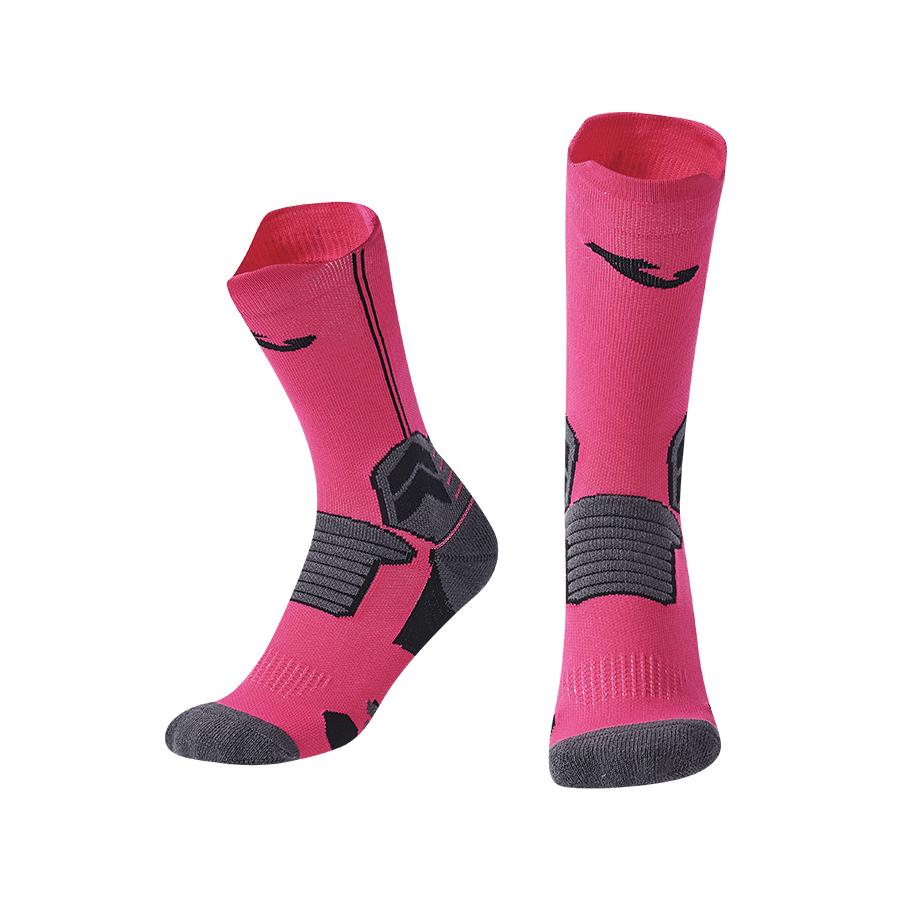 Anti-slip mid-calf football socks [rose color]