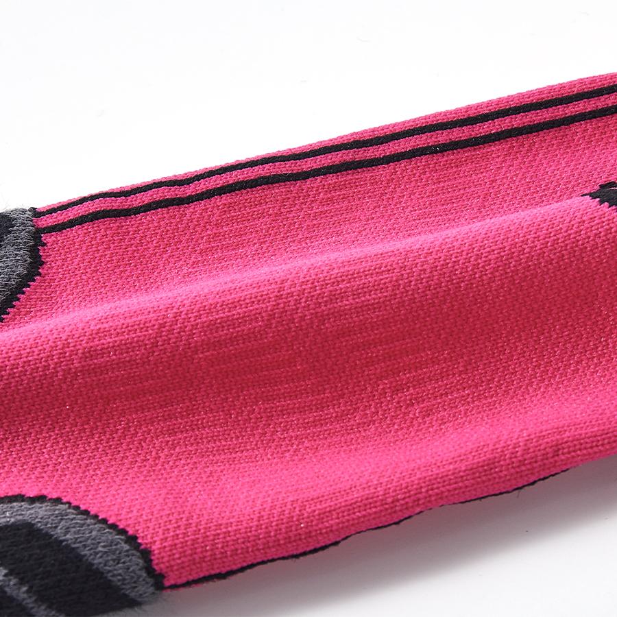 Anti-slip mid-calf football socks [rose color]