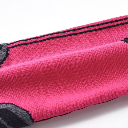 Anti-slip mid-calf football socks [rose color]