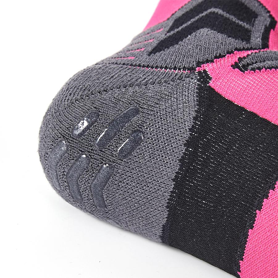 Anti-slip mid-calf football socks [rose color]