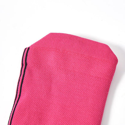 Anti-slip mid-calf football socks [rose color]