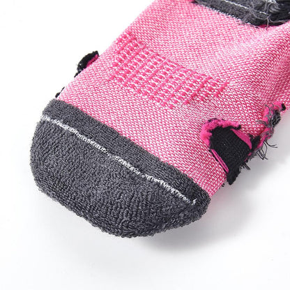 Anti-slip mid-calf football socks [rose color]