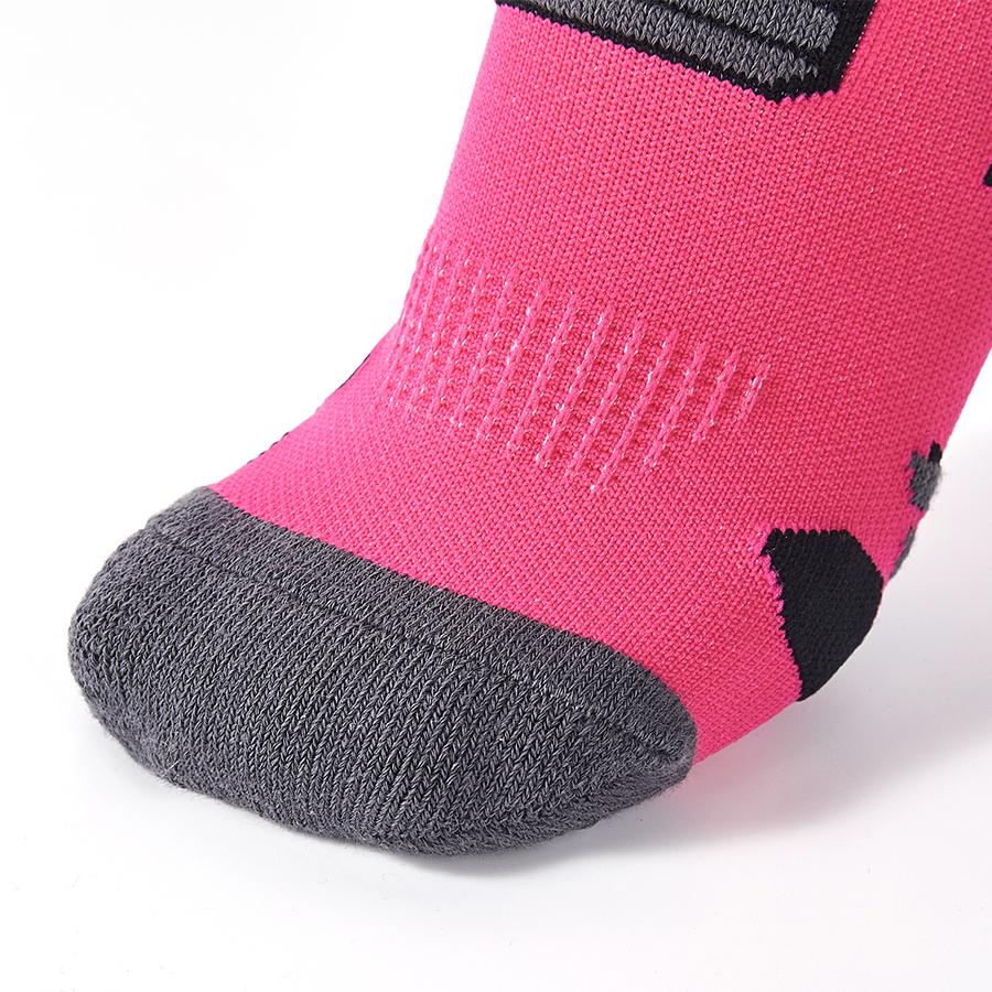 Anti-slip mid-calf football socks [rose color]