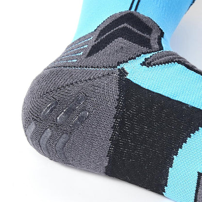 Anti-slip mid-calf football socks [Manchester City Blue] 