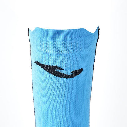 Anti-slip mid-calf football socks [Manchester City Blue] 