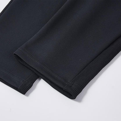 CLASSIC series men's knitted leggings trousers [black] 
