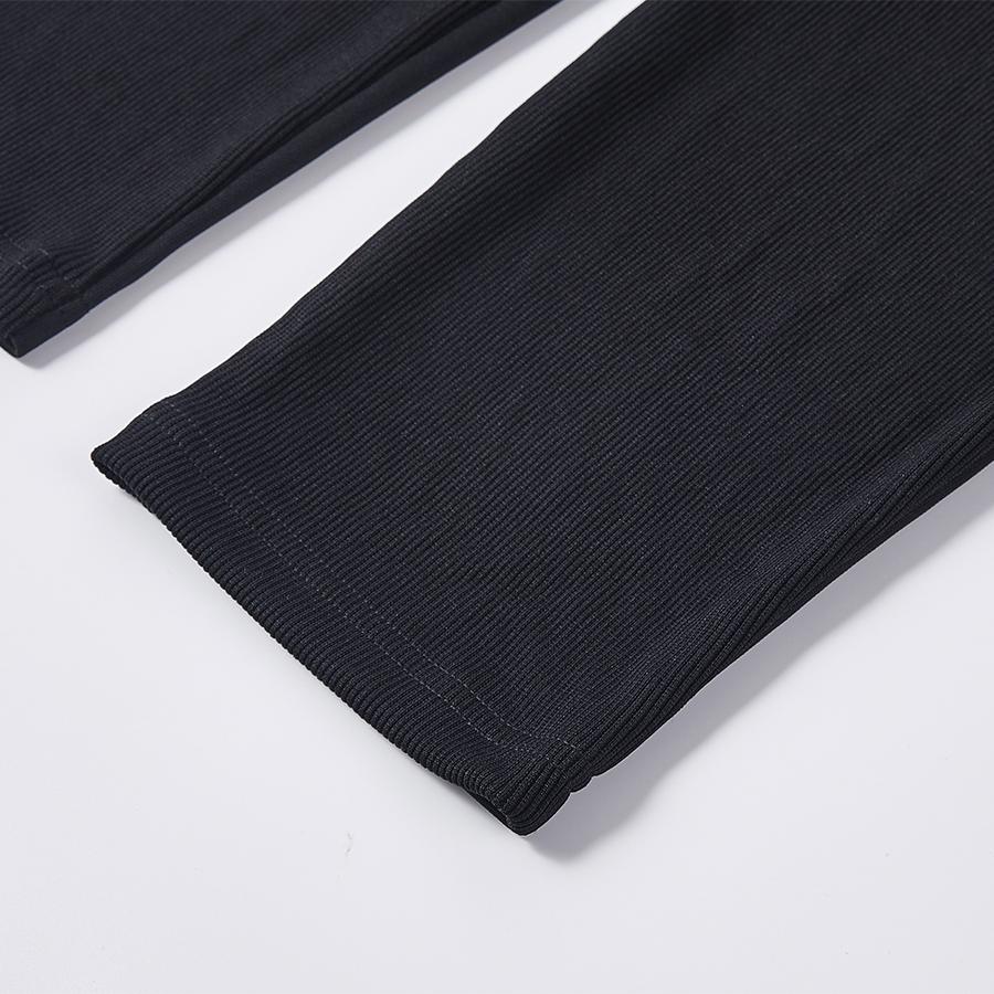 CLASSIC series men's knitted leggings trousers [black] 