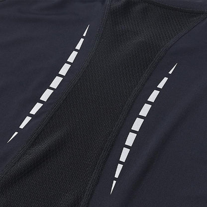 Men's UPF50+ sun protection ice sports vest [black]