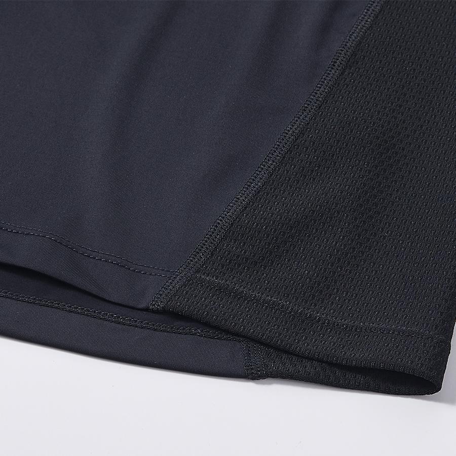 Men's UPF50+ sun protection ice sports vest [black]