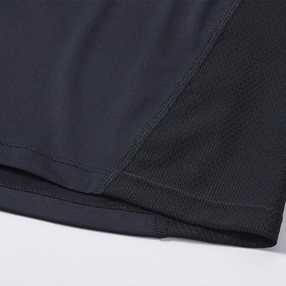 Men's UPF50+ sun protection ice sports vest [black]