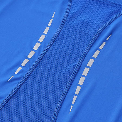 Men's UPF50+ sun protection ice sports vest [blue]