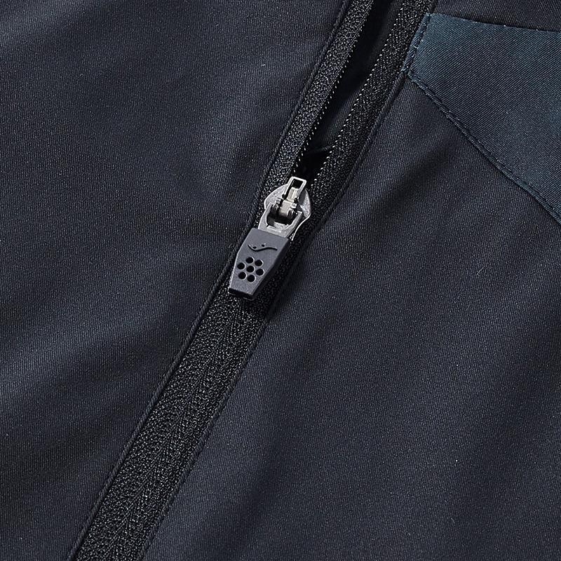 GAIA series hooded training jacket [black and green]