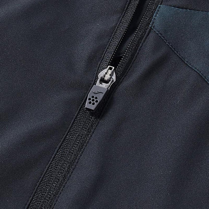 GAIA series hooded training jacket [black and green]