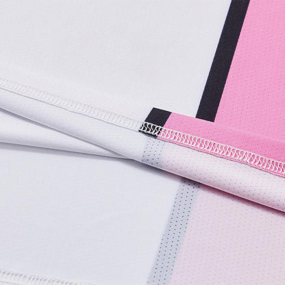 男子透氣網球T恤【粉色】