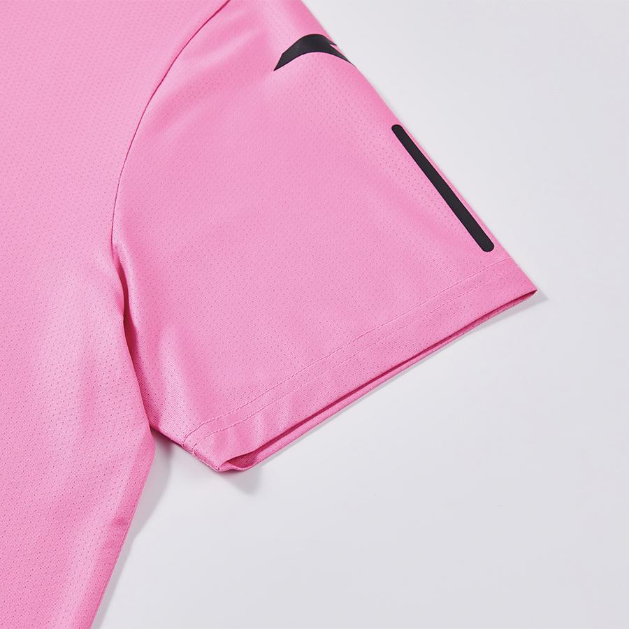 男子透氣網球T恤【粉色】