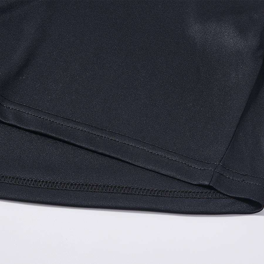 男子速乾運動短袖【黑色】