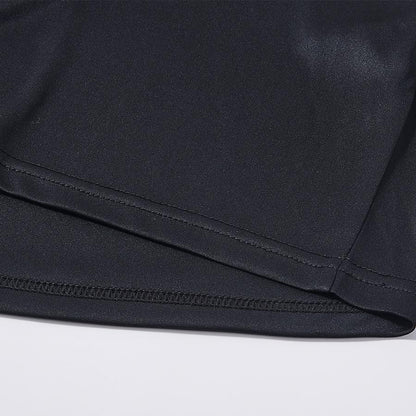 男子速乾運動短袖【黑色】