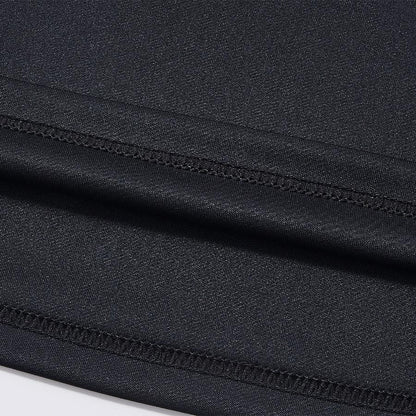 男子速乾運動短袖【黑色】