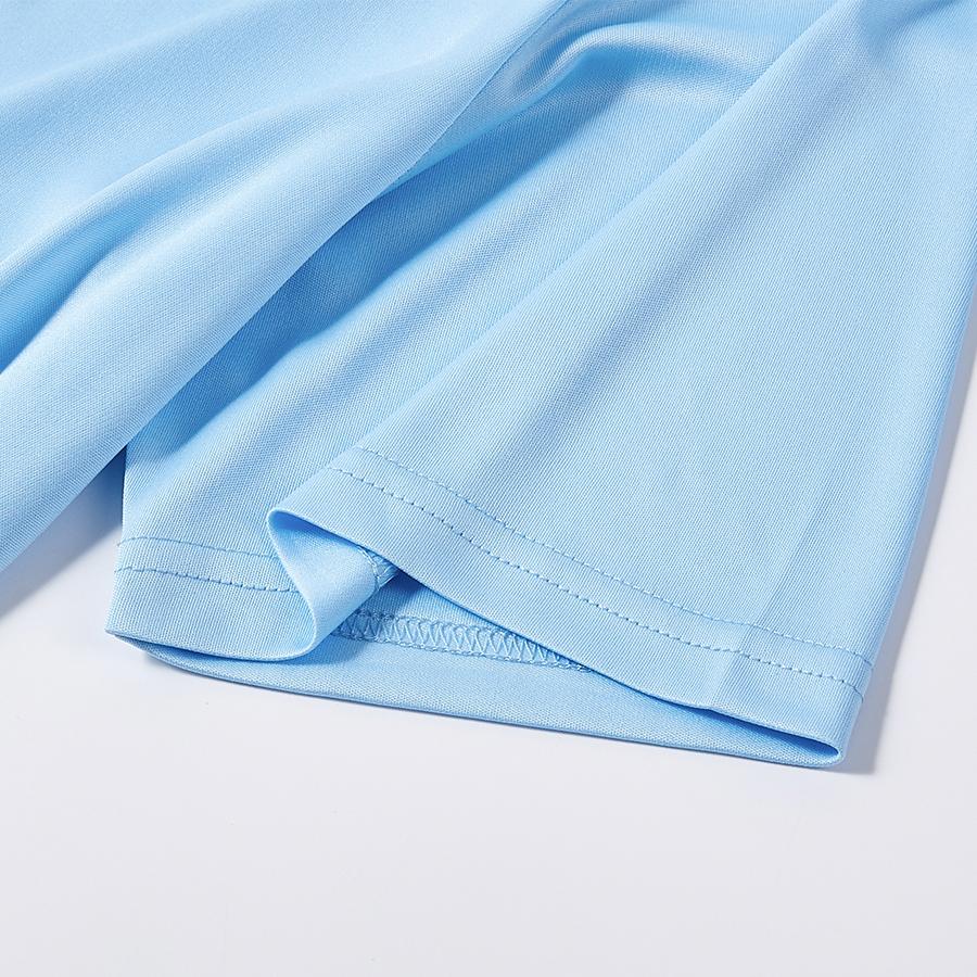 Adult quick-drying sports short-sleeve [light blue]