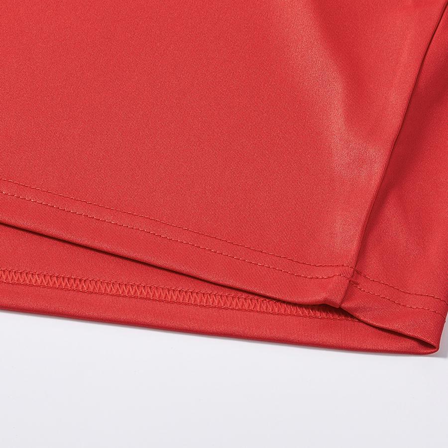 Adult quick-drying sports short-sleeve [red]