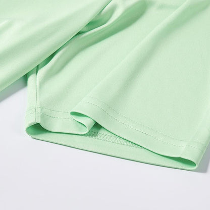 Adult quick-drying sports short-sleeve [light green]