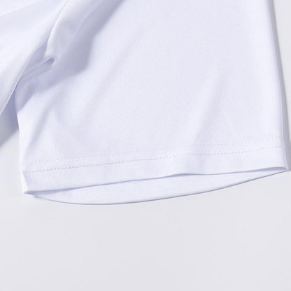 Adult quick-drying sports short-sleeve [white]