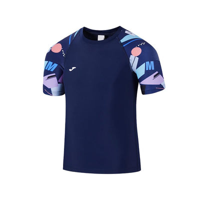 兒童時尚短袖泳衣【藏藍色】