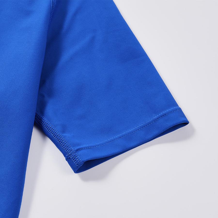 Children's fashionable short-sleeved swimsuit [blue]