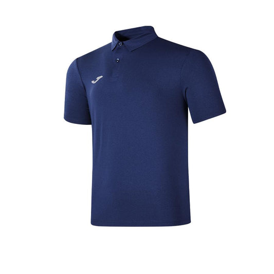 Men's elastic POLO shirt [navy blue] 