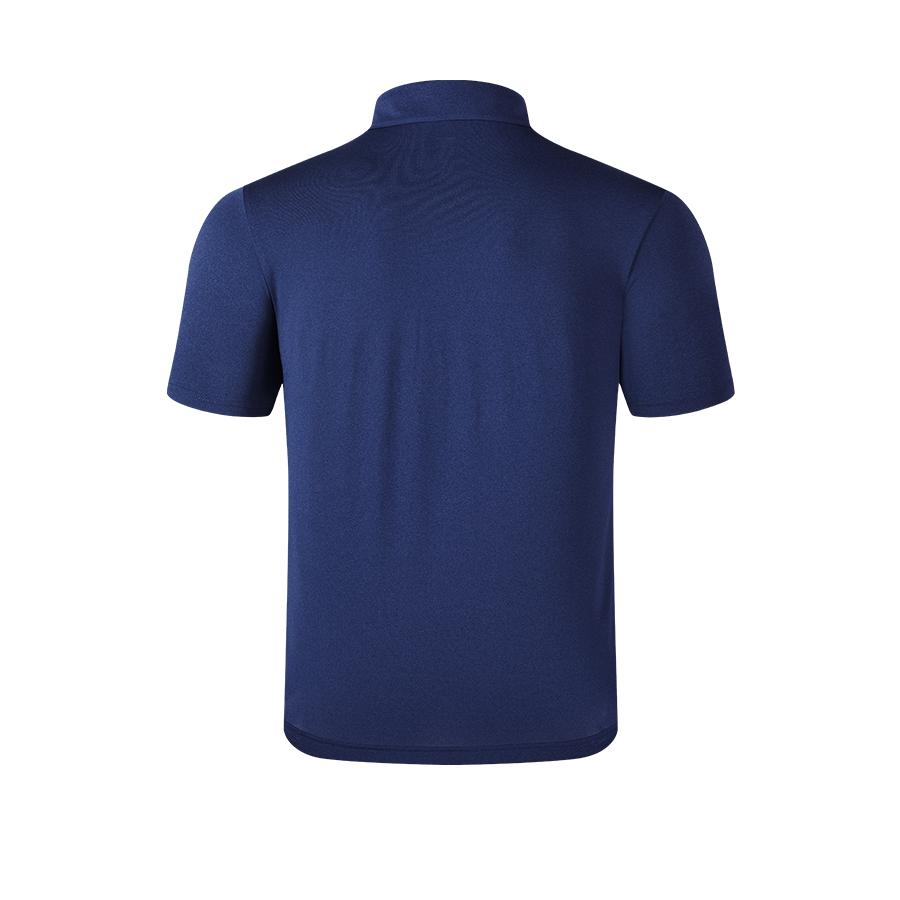 Men's elastic POLO shirt [navy blue] 