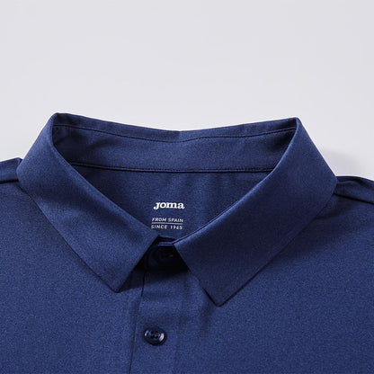 Men's elastic POLO shirt [navy blue] 