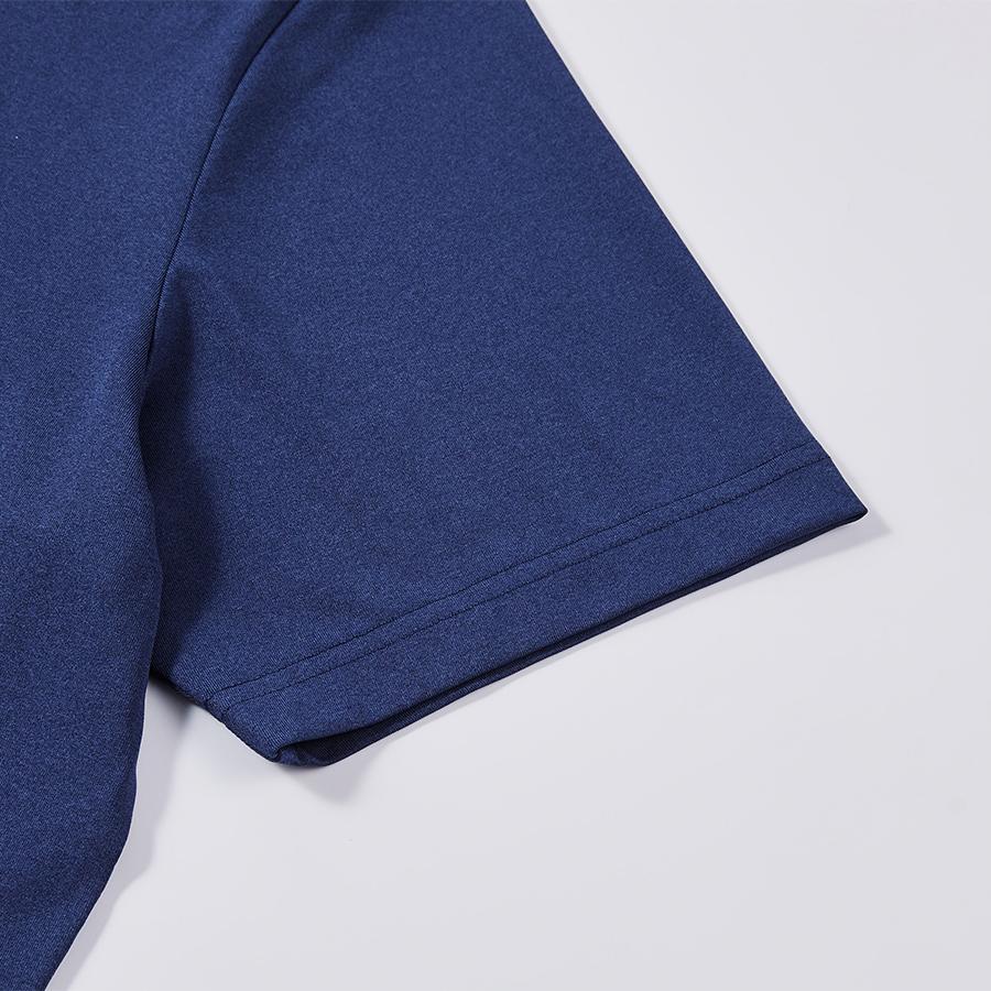 Men's elastic POLO shirt [navy blue] 