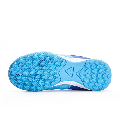 兒童魔術貼碎釘足球鞋 LIGA T1 - TF 【藍】