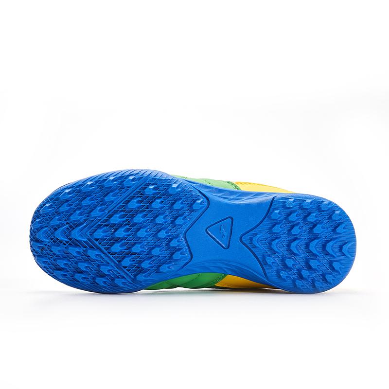 兒童魔術貼碎釘足球鞋 LIGA T1 - TF 【黃綠】