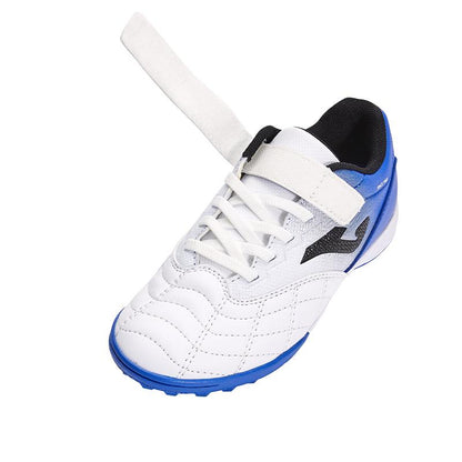 兒童魔術貼碎釘足球鞋 LIGA T1 - TF 【白藍】