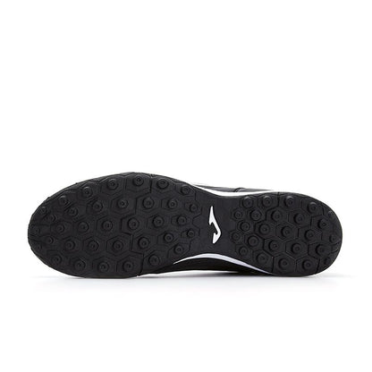 Children's kangaroo leather shredded football shoes COLOR RETRO TF [black]