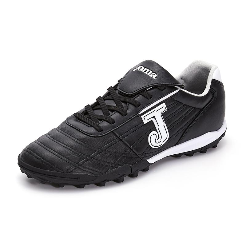 Children's kangaroo leather shredded football shoes COLOR RETRO TF [black]