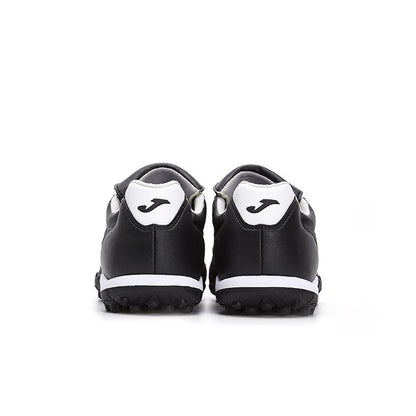 Children's kangaroo leather shredded football shoes COLOR RETRO TF [black]