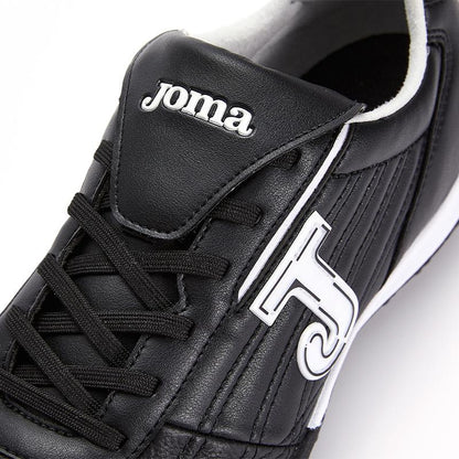 Children's kangaroo leather shredded football shoes COLOR RETRO TF [black]