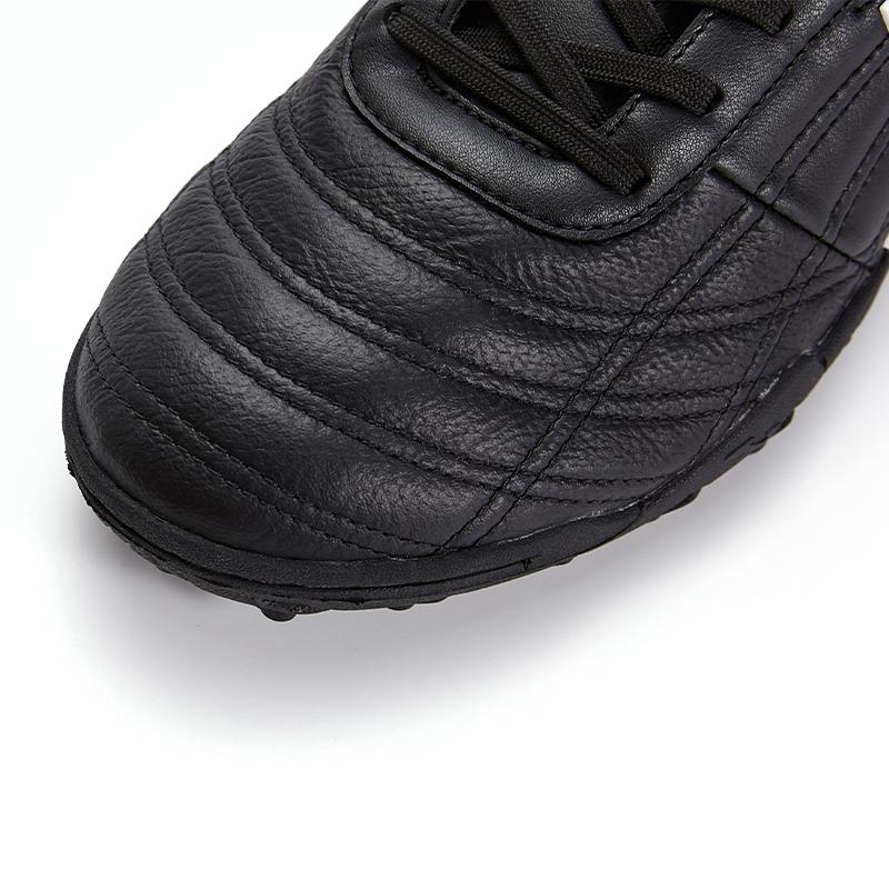 Children's kangaroo leather shredded football shoes COLOR RETRO TF [black]