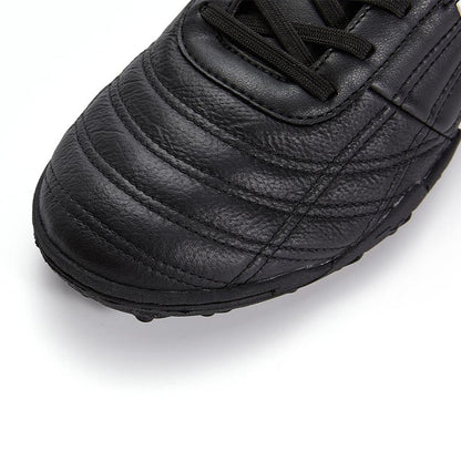 Children's kangaroo leather shredded football shoes COLOR RETRO TF [black]