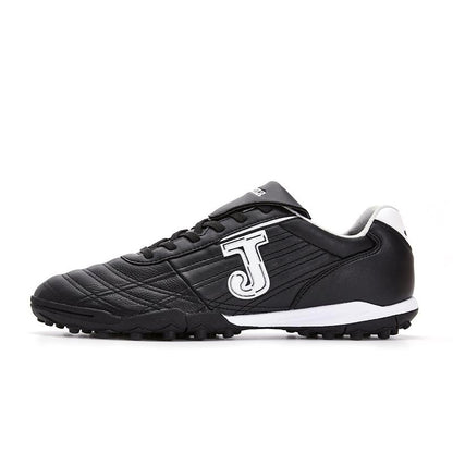 Children's kangaroo leather shredded football shoes COLOR RETRO TF [black]