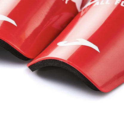 Professional football shin guards [red]