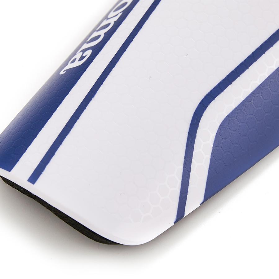 Professional football shin guards [white/blue] 