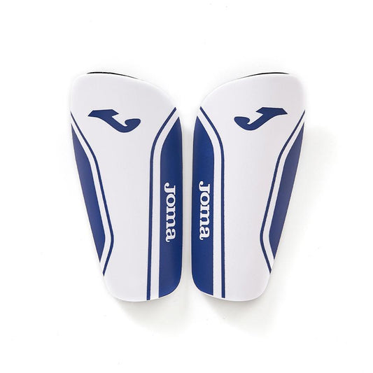 Professional football shin guards [white/blue] 